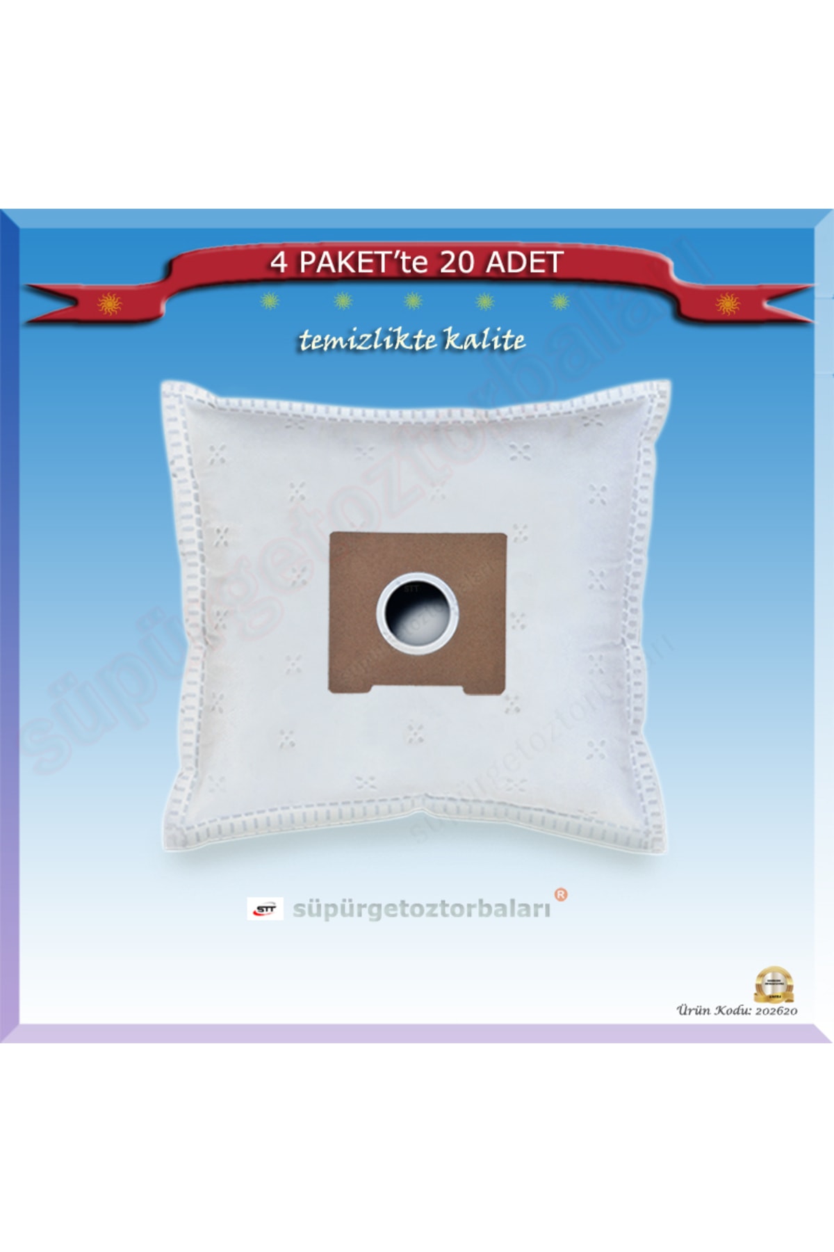 BKS 9507 Vacuum Cleaner Dust Bag 20 Pieces in 4 Packs
