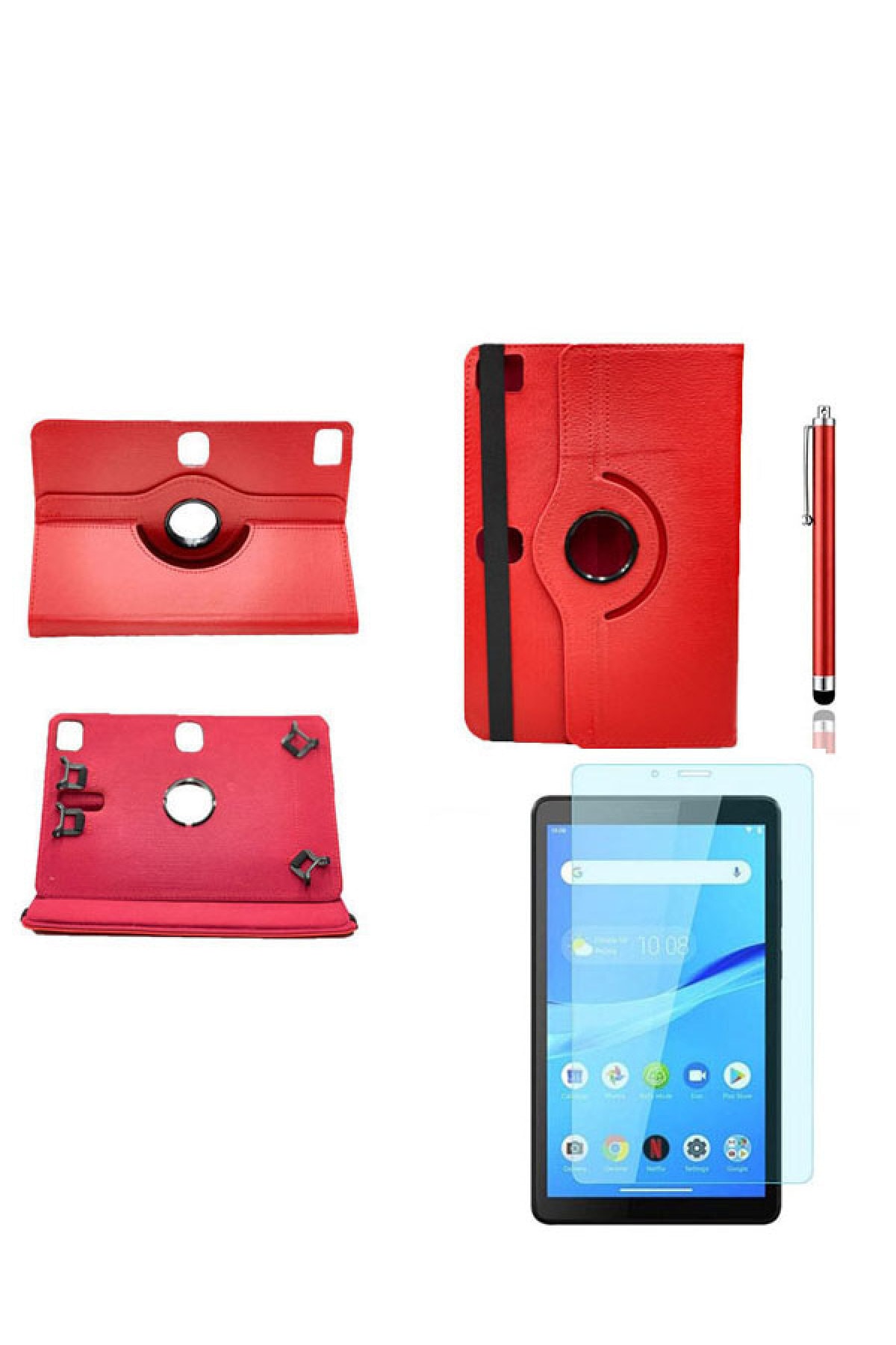 Hometech Alpha 8sm Case 360° Rotating Universal Stand Case + Nano Screen Protector Pen
