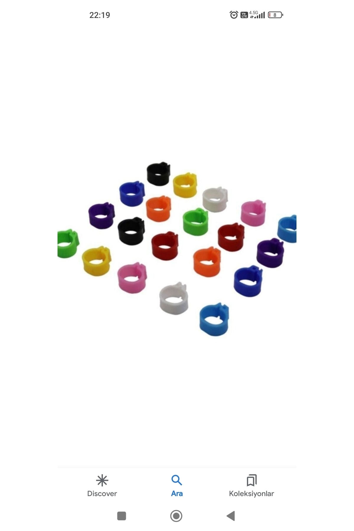 Cosar Güvercin Ayak Klipsi 250 Adet Karışık Renkli