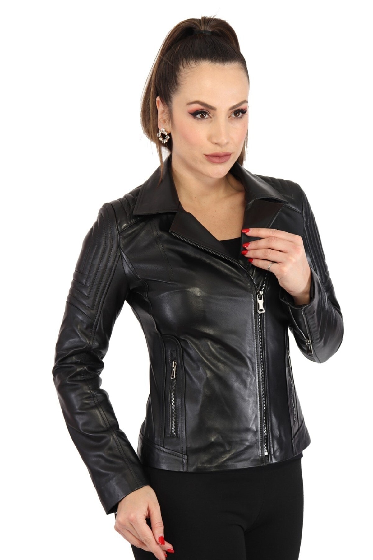 Women's Genuine Leather Coat