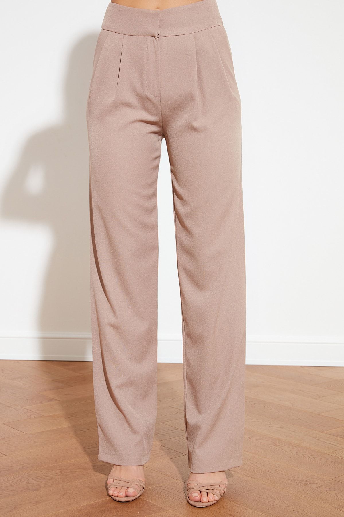 Trendyol Collection-Norkové široké plisované kalhoty TWOSS19WX0017 9