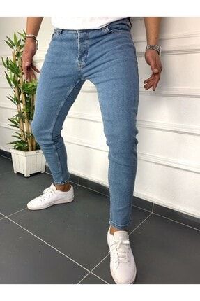 Skinny Fit Erkek Kot Jeans Pantolon Likralı Bilek Kalıp Pantolon01