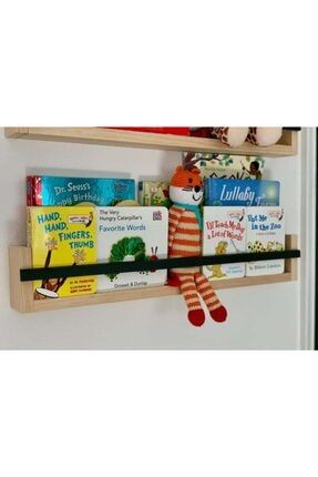 Ahşap Dekoratif Montessori Kitaplık Iç Mekan Ve Çocuk Odası Duvar Rafı KZY555