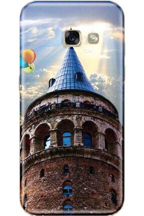 Samsung Galaxy A7 2017 Uyumlu Desenli Kılıf + Temperli Ekran Koruyucu Cam tmax-sg-A7-17/kod-249