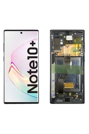 Galaxy Note 10 Plus İçin Lcd+Dokunmatik+Çıtalı - Siyah TY-6630