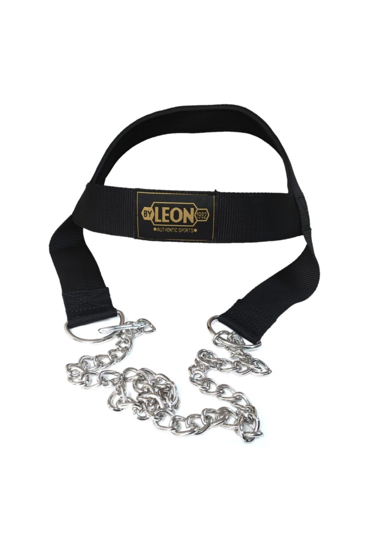 Leon Classic Egzersiz Ağırlık Çalışma Fitness Baş Boyun Kayışı Siyah Sarı