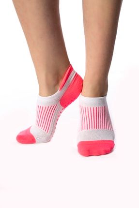 Kadın Neon Fuşya Burun Dikişsiz Active Yoga & Pilates Çorabı 252