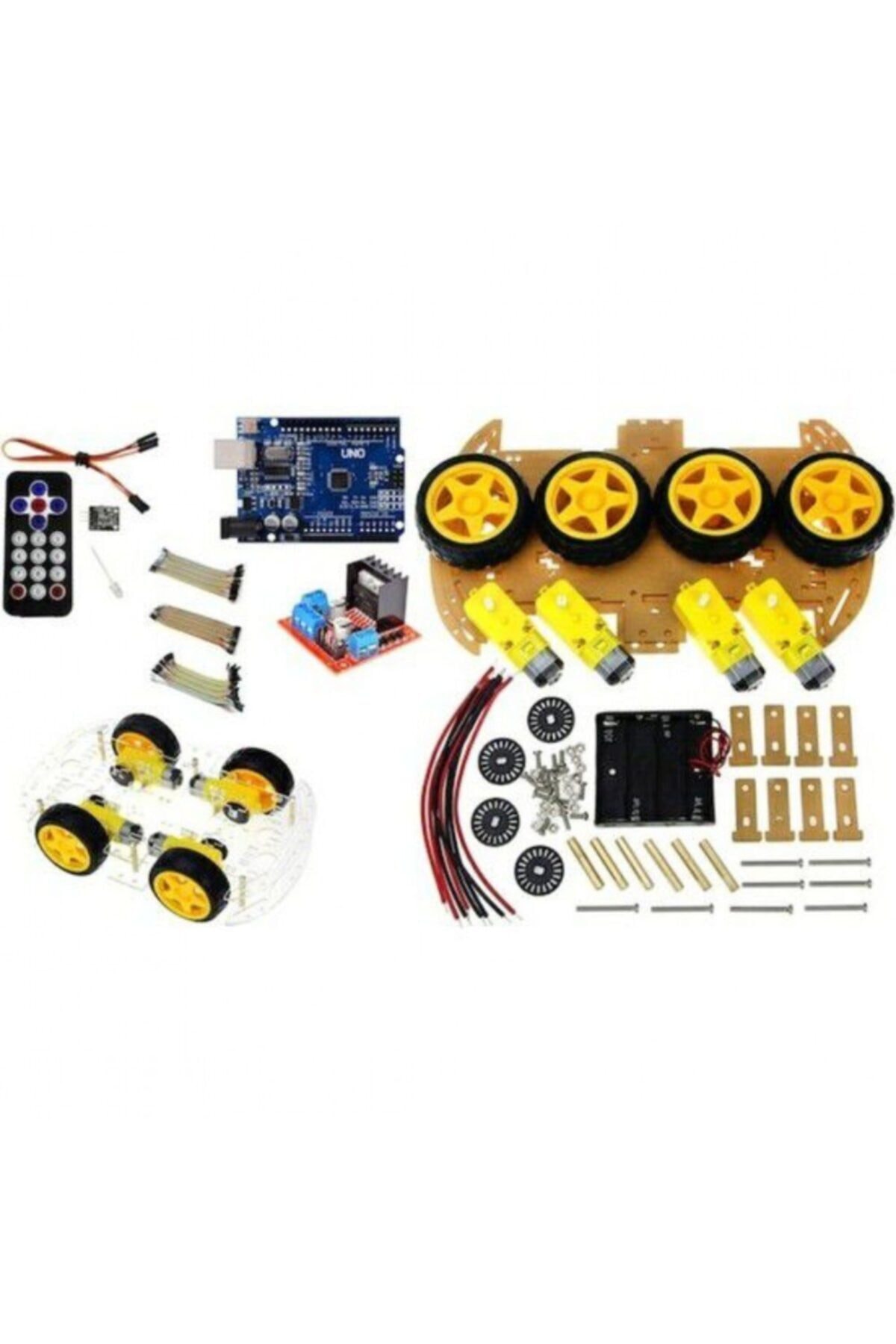 Arduino 4wd Araç Seti Kumandalı Set Ir
