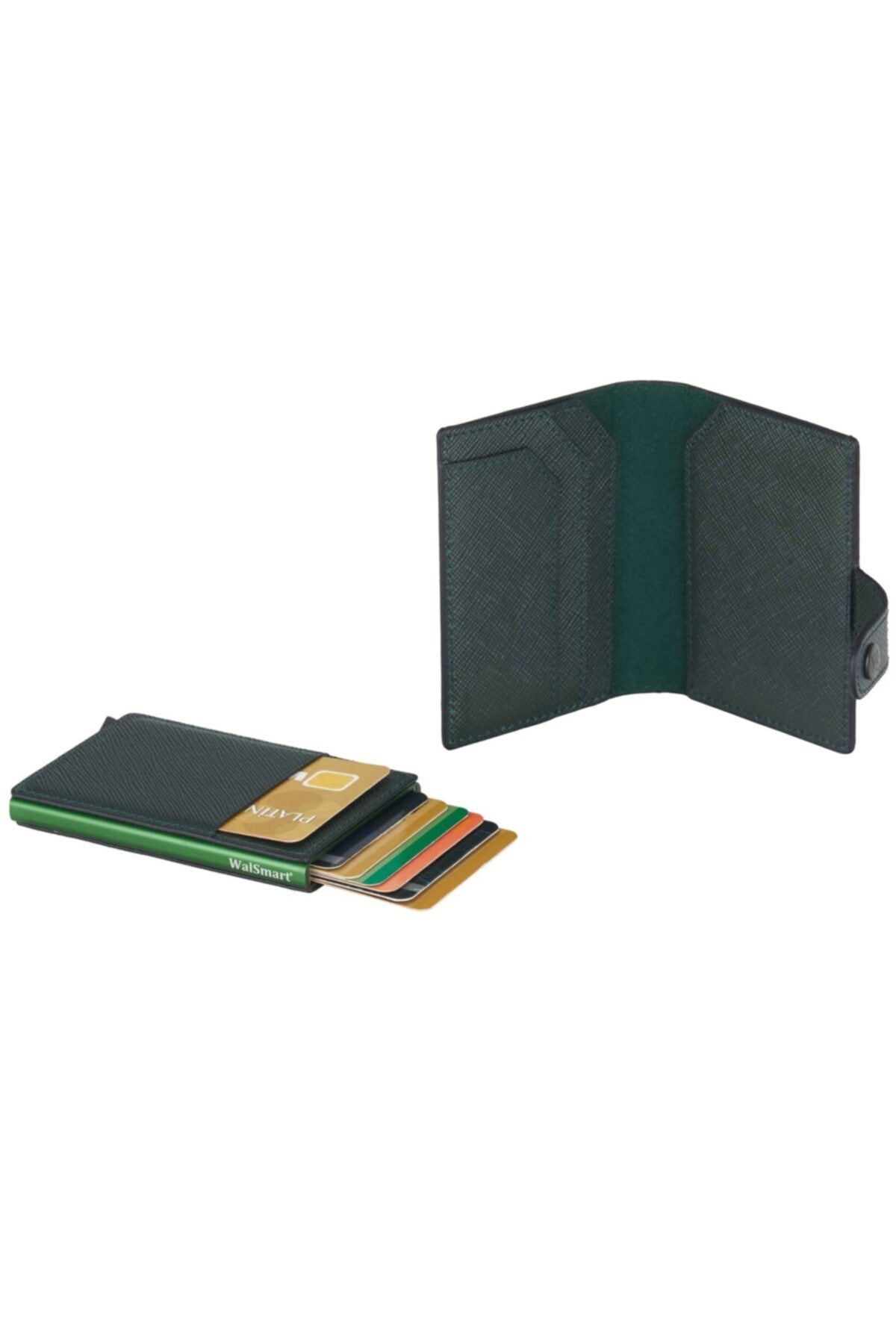 کیف پول مردانه سبز WalSmart | PRA-3614517-022476 اورجینال - تصویر 2