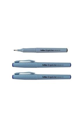 Ergoline 3600 Kalın Yazı Ve Imza Kalemi 0.6mm - 1 Siyah + 2 Mavi - 3'lü AE3600123