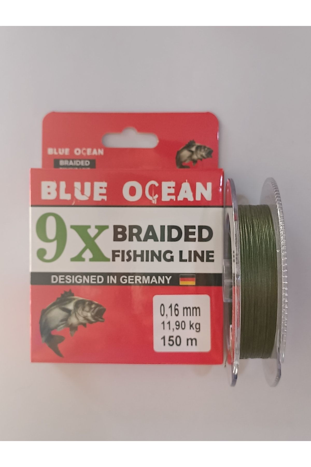 Blue Ocean 9x Braıded Fıshıng Lıne 150 m 0,16 mm