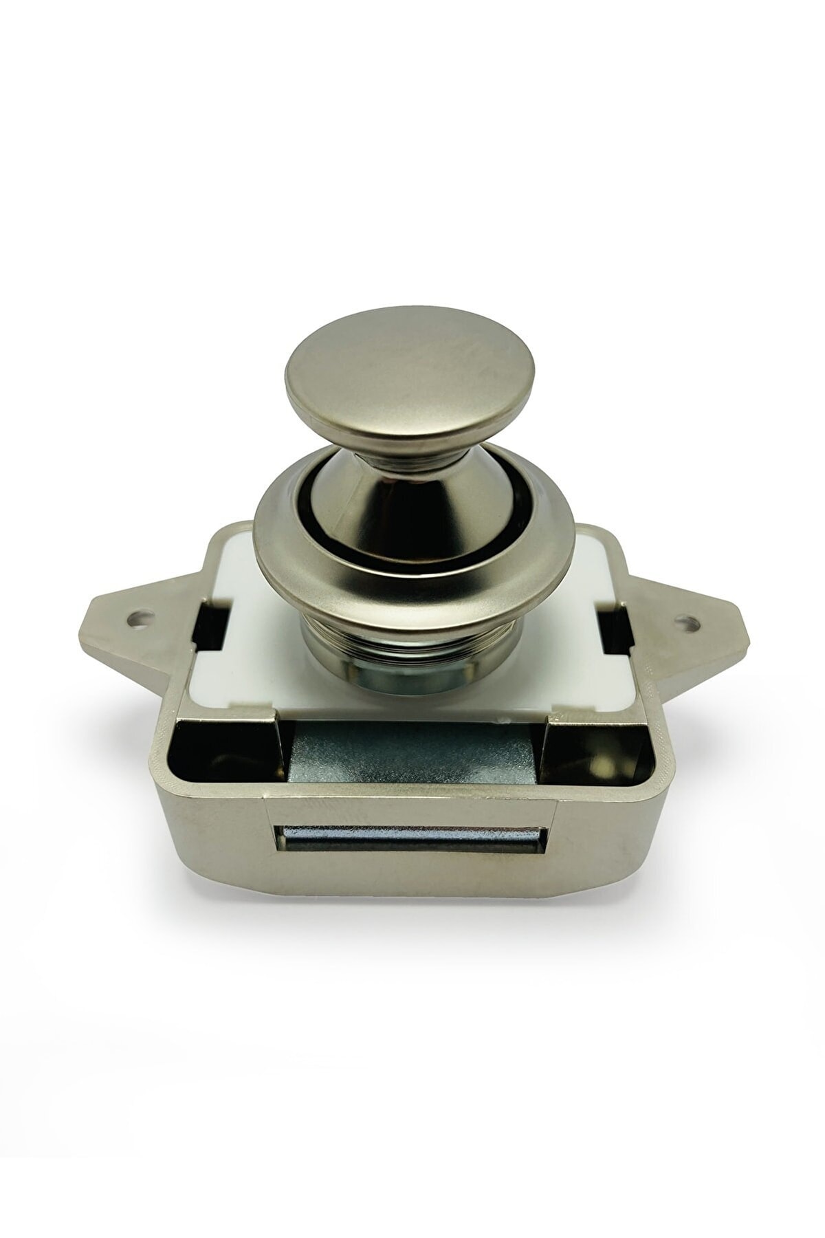 Genel Markalar Market 10 Adet Mat Nikel Karavan Tekne Bas Çek Dolap Çekmece Kilit 26mm