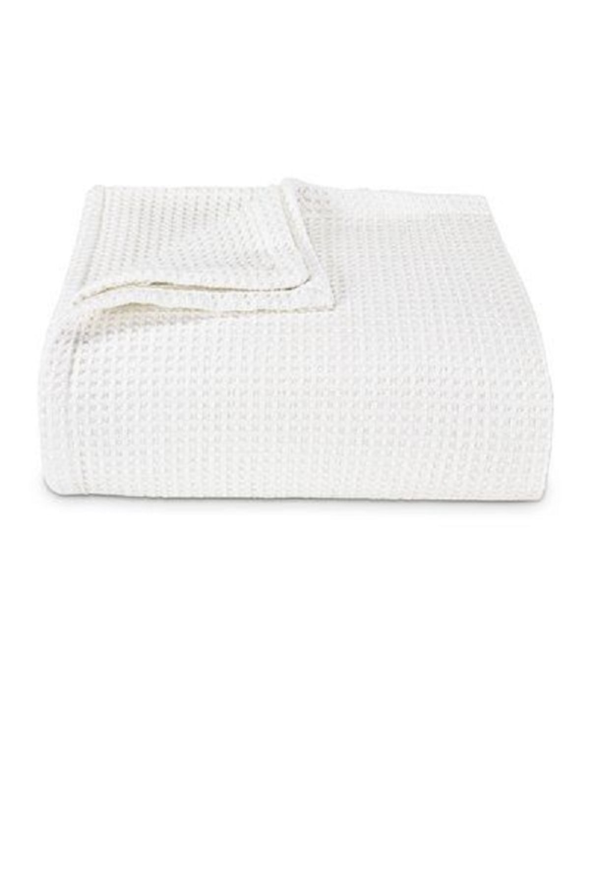 Pedimu Waffle Desen Organik Pamuk Bebek & Çocuk Pike Battaniye Ekru // 183x114 Cm fotoğrafı 2 (önizleme)