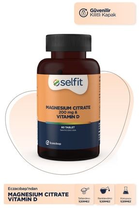 Magnesium Citrate 200 Mg & Vitamin D 60 Tablet 15011235001