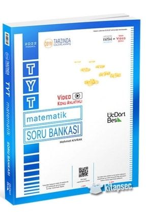 345 Üç Dört Beş Yayınları Tyt Matematik Soru Bankası 2022-model 258101