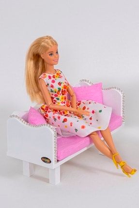Oyuncak Ahşap Barbie Bebek Koltuk Takımı BKT- 016