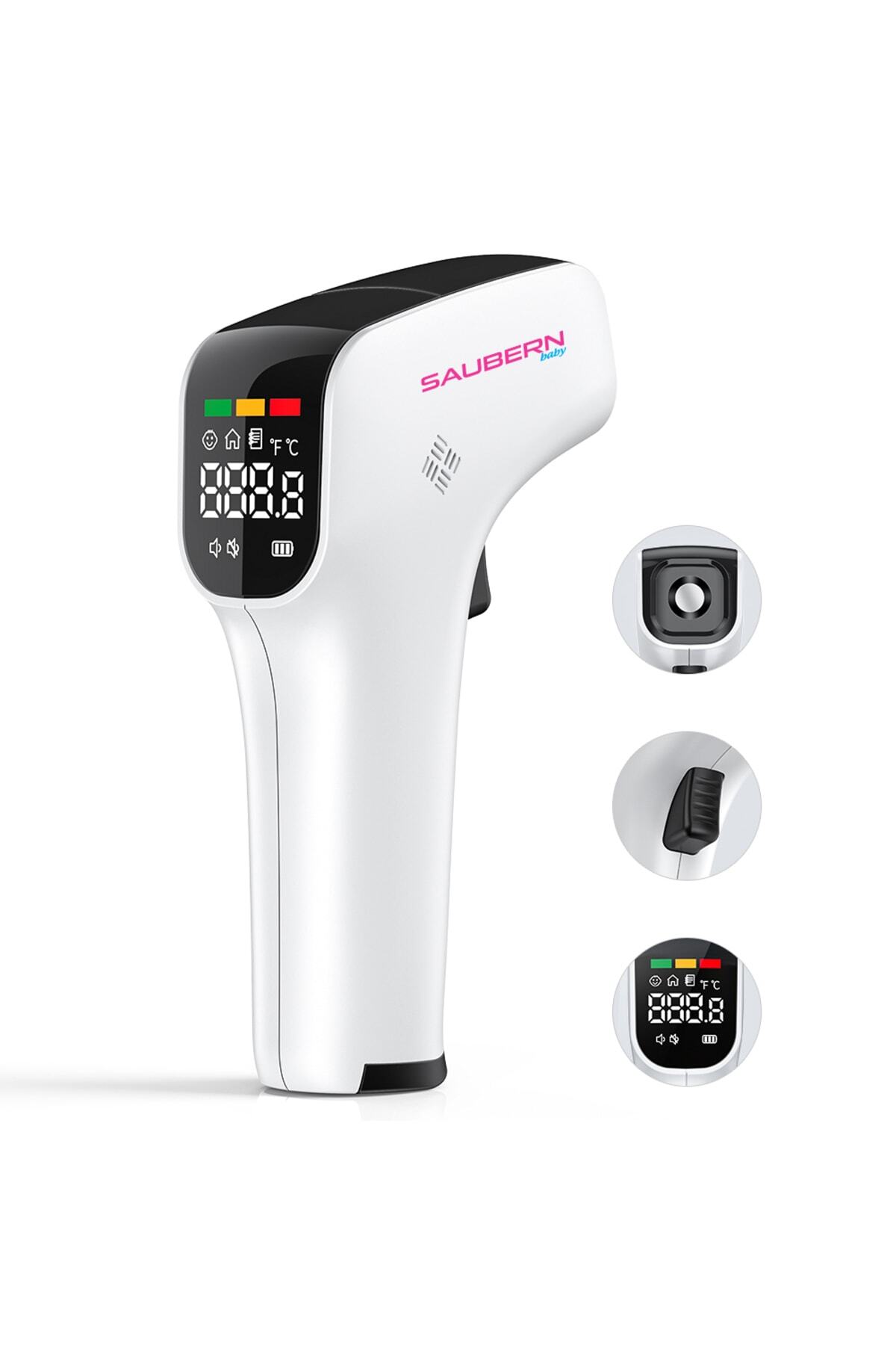 Bnt9608 Temassız Vücut Alından Ateş Ölçer - Termometre - Uzaktan Ateş Ölçer 4