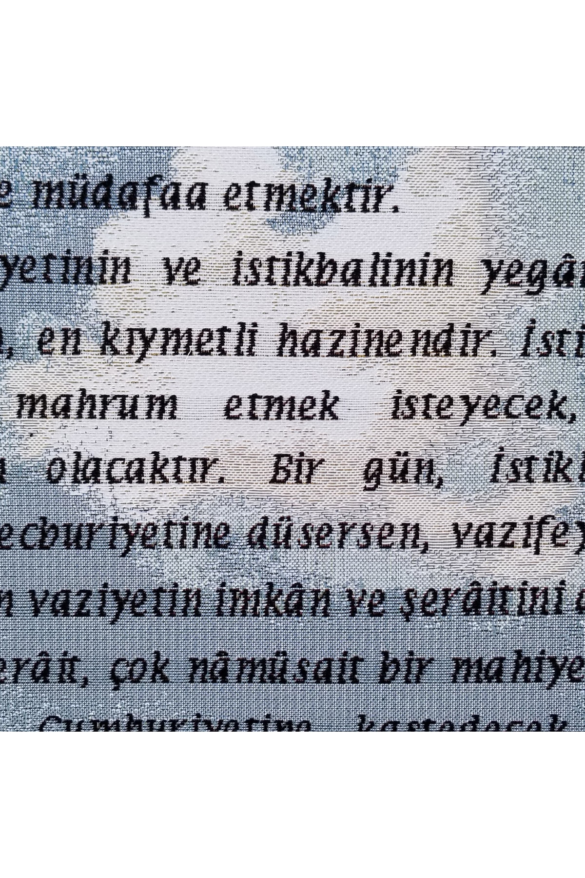 Niva F44 Dokuma Goblen Kumaş -atatürk'ün Gençliğe Hitabesi- 50x80 fotoğrafı 3 (önizleme)