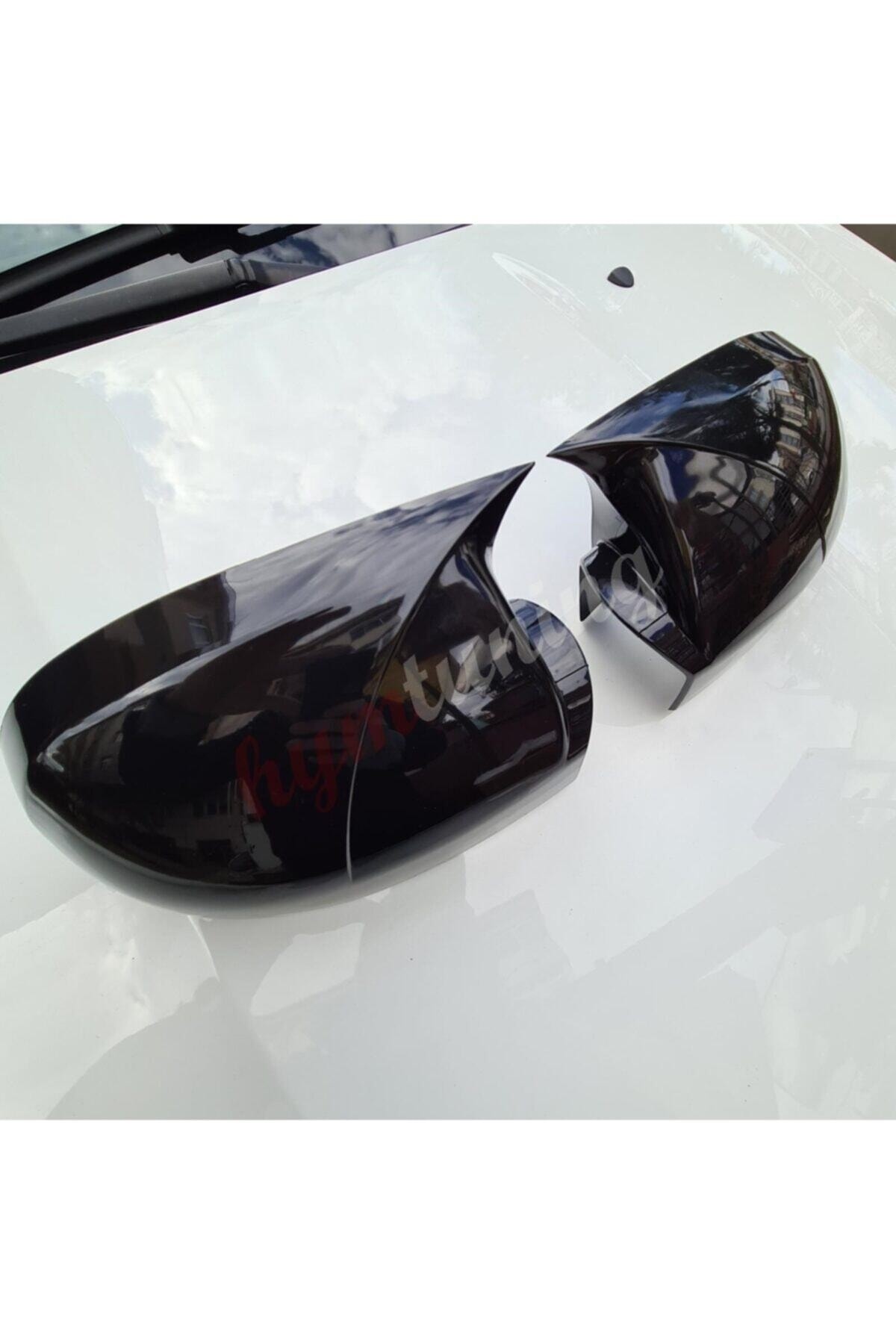 Oto Çizgi Hyundai Getz Batman Yarasa Ayna Kapağı, 2002 2009, Parlak Siyah