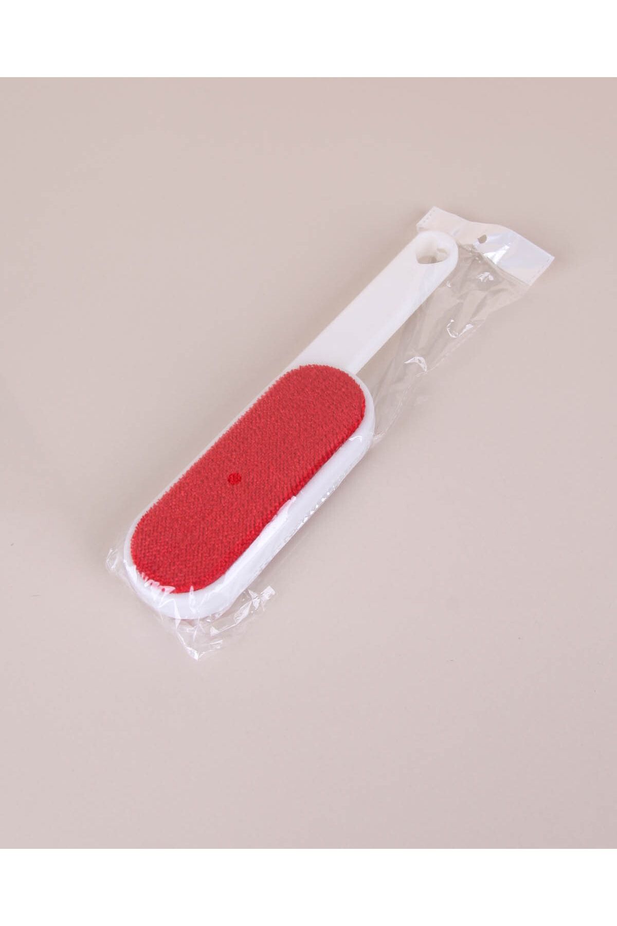 Hanedanev-Double Sided Lint Collector Handle Red Feather Bristle Wool Dusting Brush 24 cm 6
