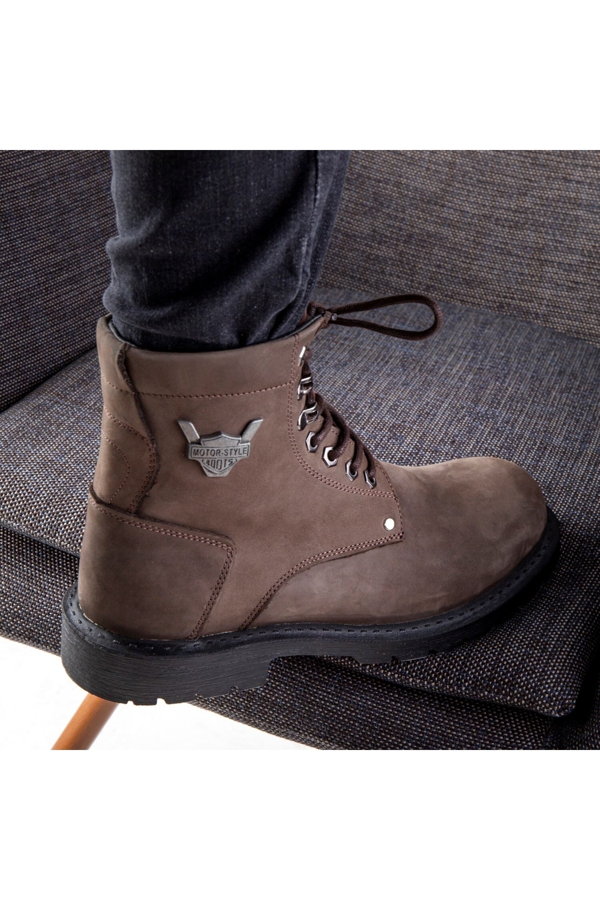 بوت مردانه قهوه ای Ducavelli | 8.68325E+12 اورجینال - تصویر 8