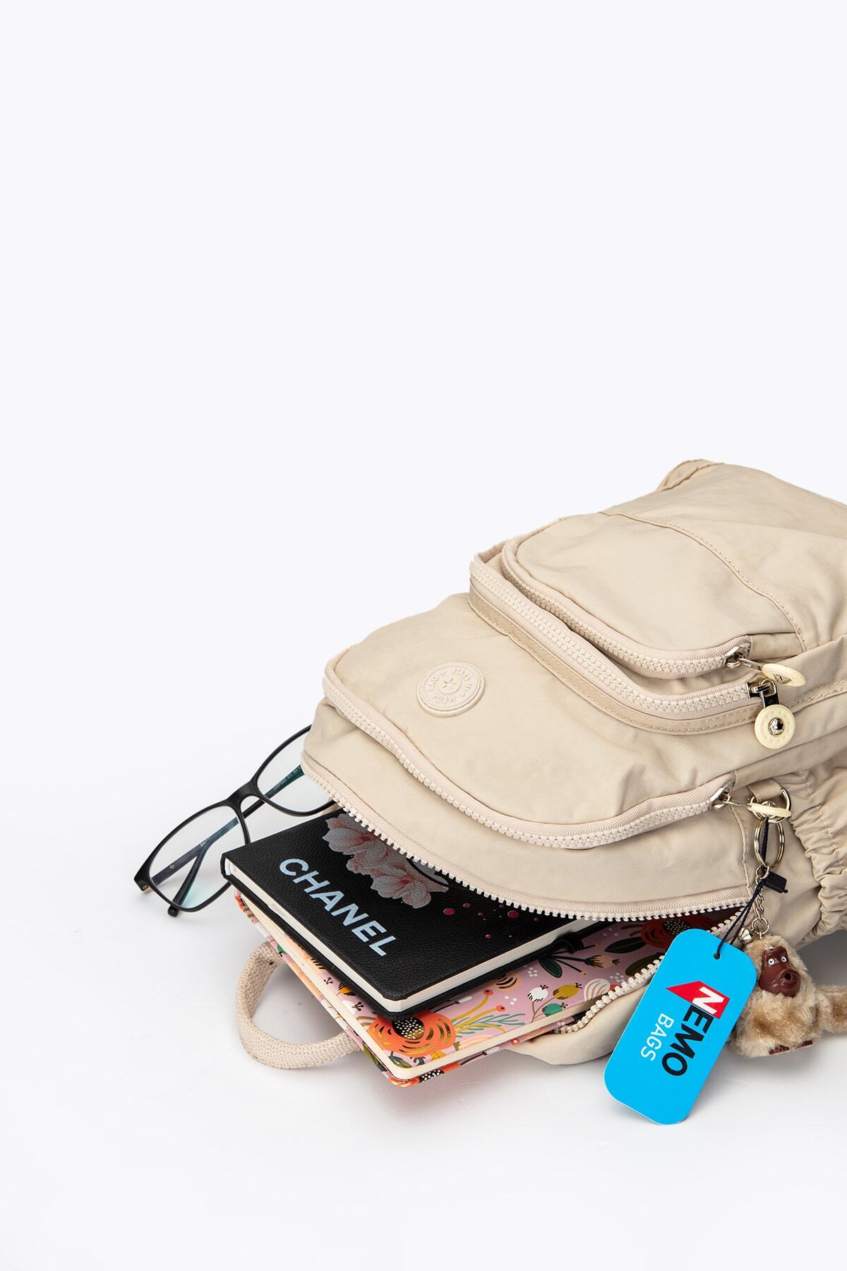 کوله پشتی زنانه بژ NEMO BAGS | NEMOBAGS251 اورجینال - تصویر 6