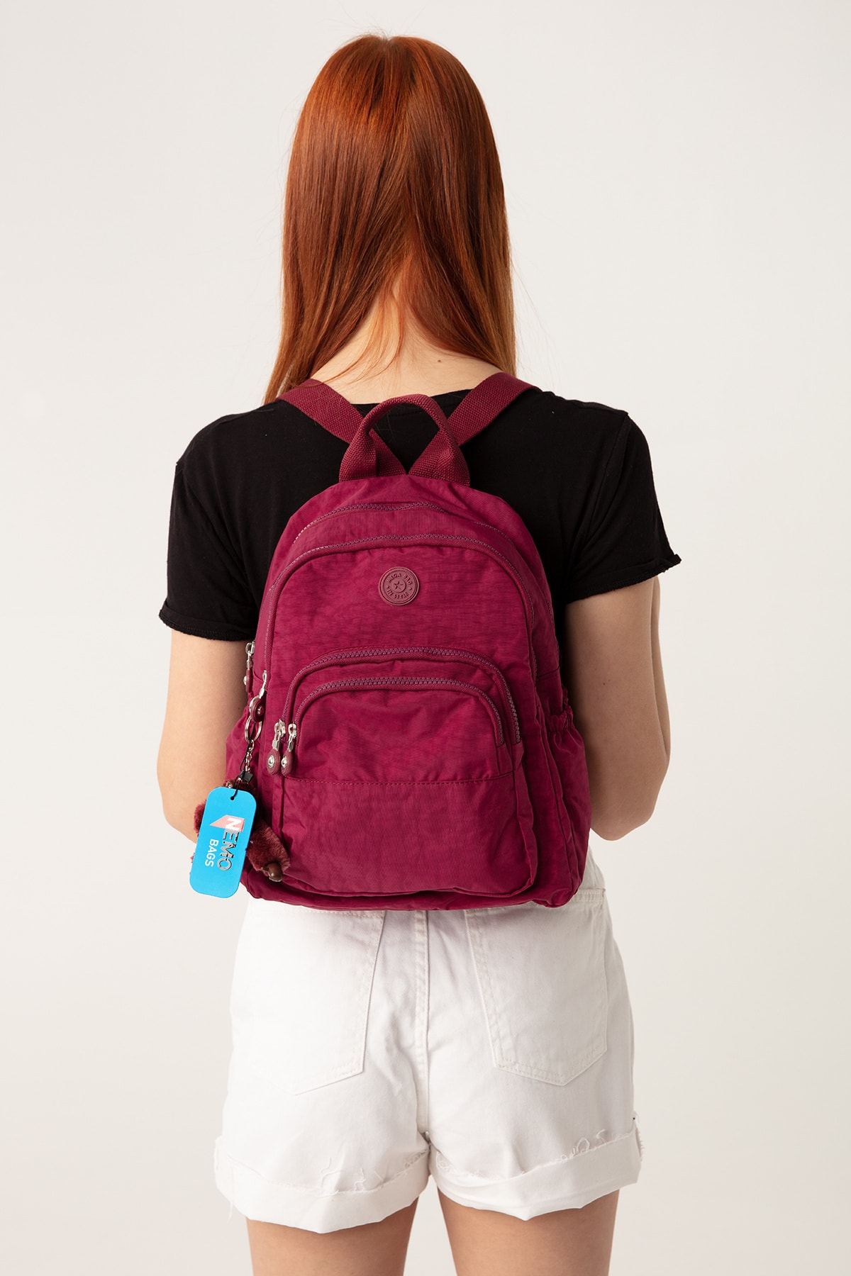 کوله پشتی زنانه بورگوندی NEMO BAGS | NEMOBAGS251 اورجینال - تصویر 2