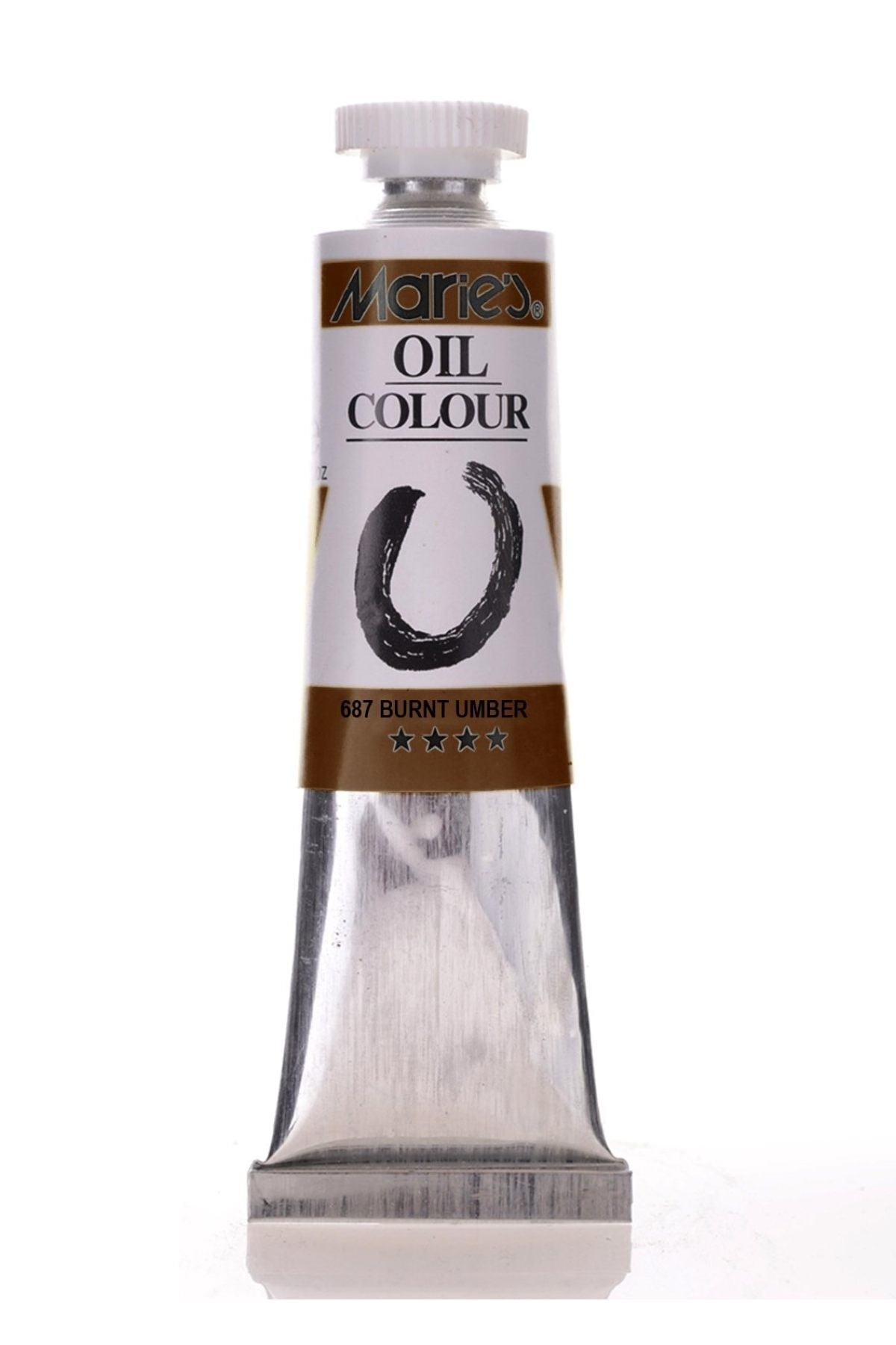 Maries Oil Colour Yağlı Boya 50ml 687 Burnt Umber