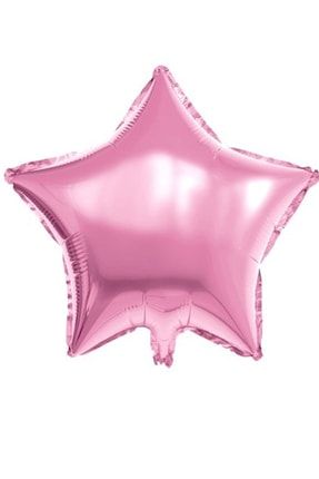 Açık Pembe Yıldız Folyo Balon 45cm Doğum günü Parti Helyumla Uçan PS12348025PD