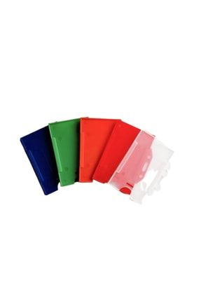 Yaka Kartı Plastik Kartlık Rengarenk Mytkş 5 li Kılıf Dkartlık16