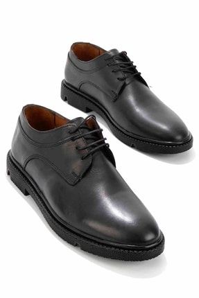 Siyah Leather Erkek Klasik Ayakkabı E01734075003