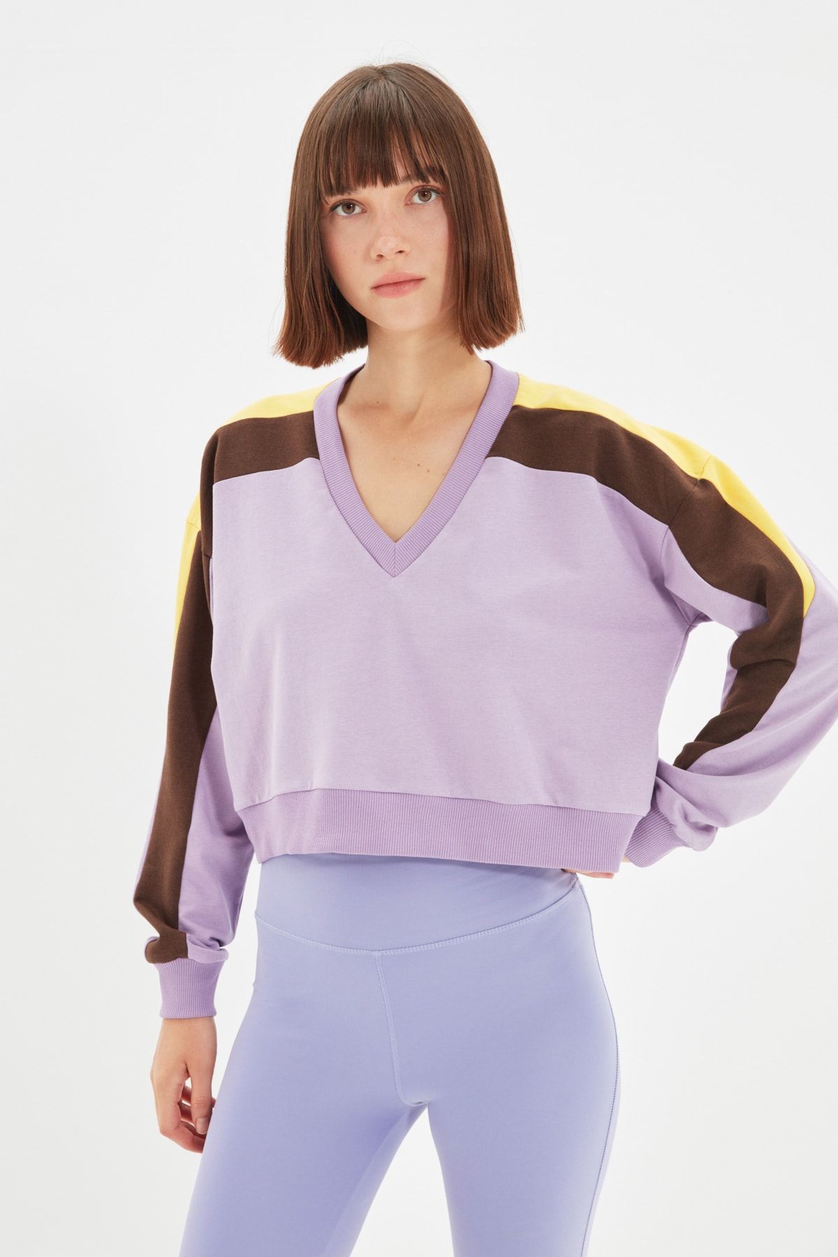 purple champion sweatshirt v neck