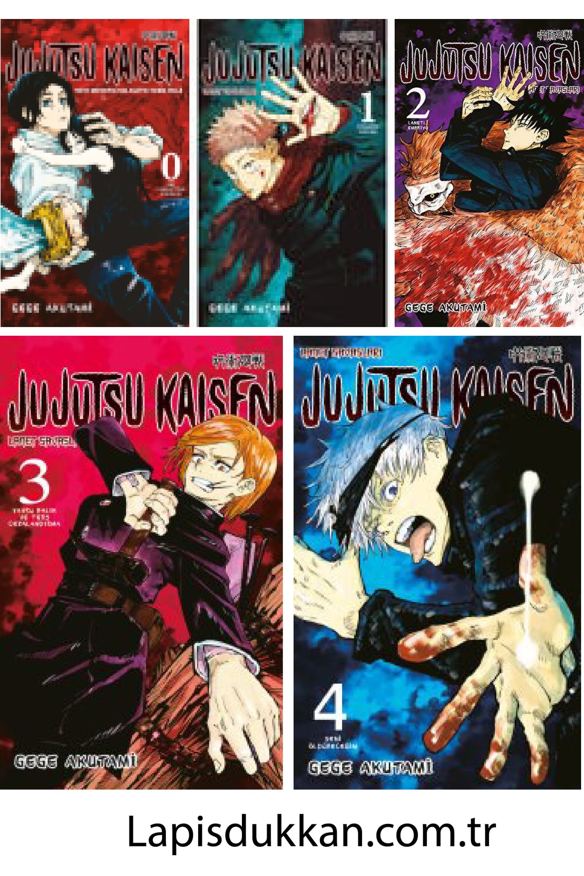 Gerekli Şeyler Yayıncılık Jujutsu Kaisen 5'li Manga Seti