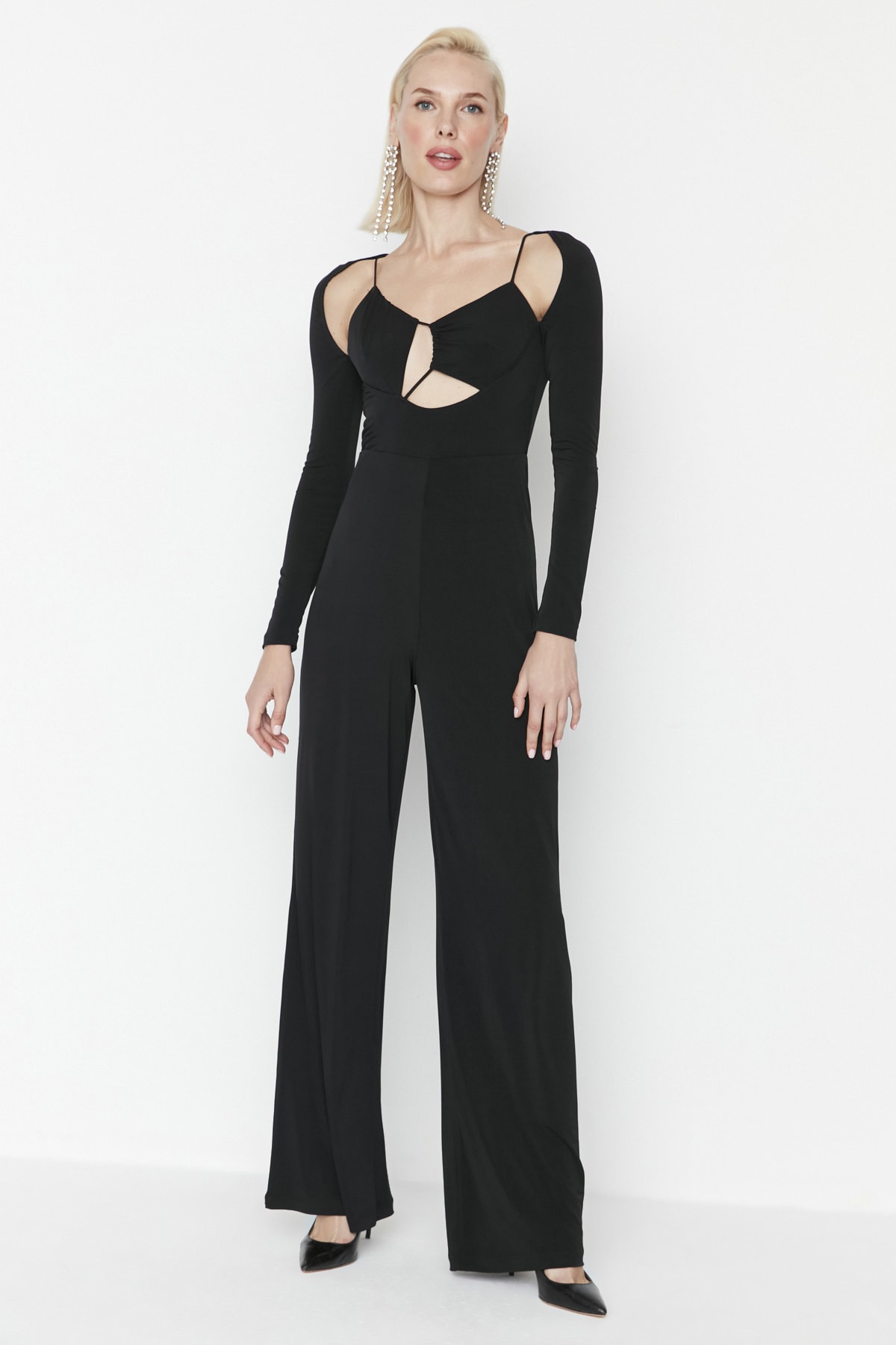 Trendyol Collection Jumpsuit Schwarz Figurbetont Fast ausverkauft