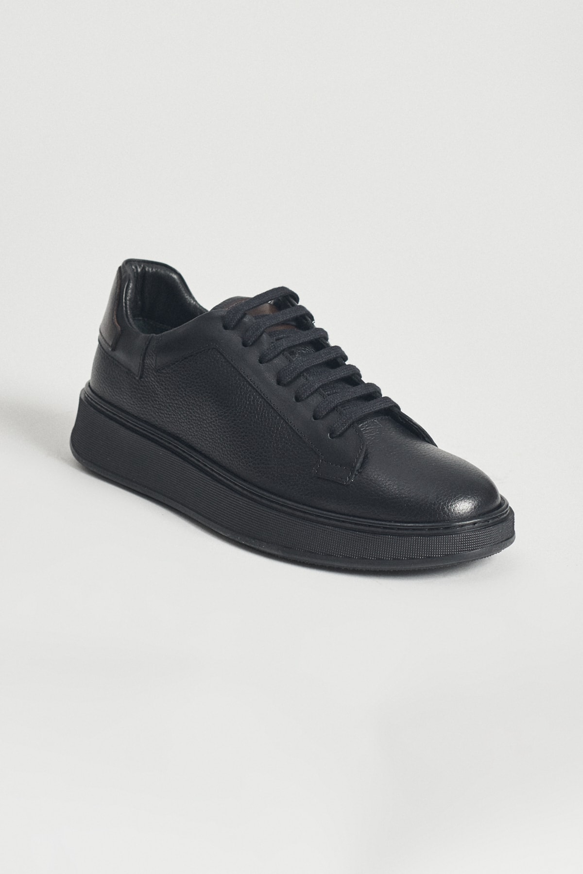 ALTINYILDIZ CLASSICS Erkek Siyah %100 Hakiki Deri Sneaker Ayakkabı ZN9131