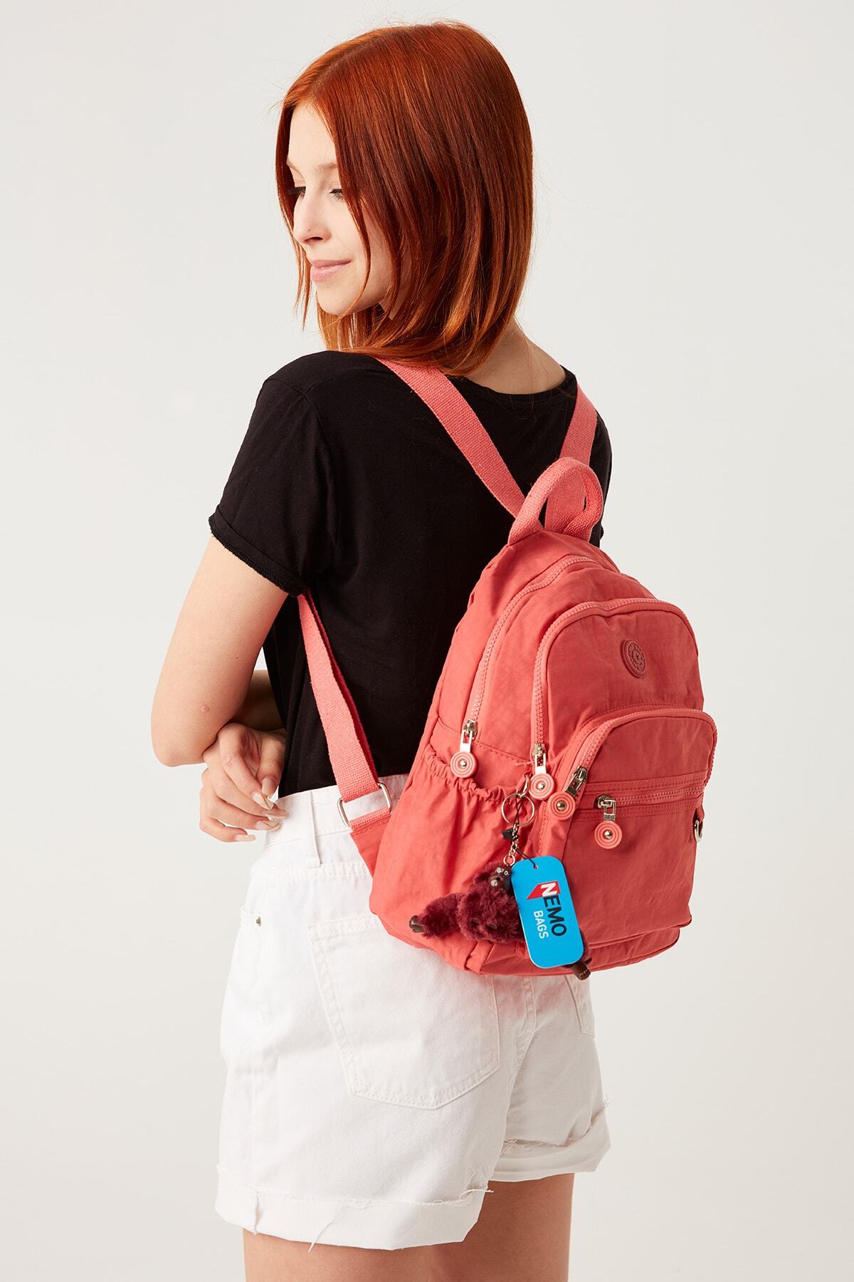 کوله پشتی زنانه صورتی NEMO BAGS | NEMOBAGS252 اورجینال - تصویر 3