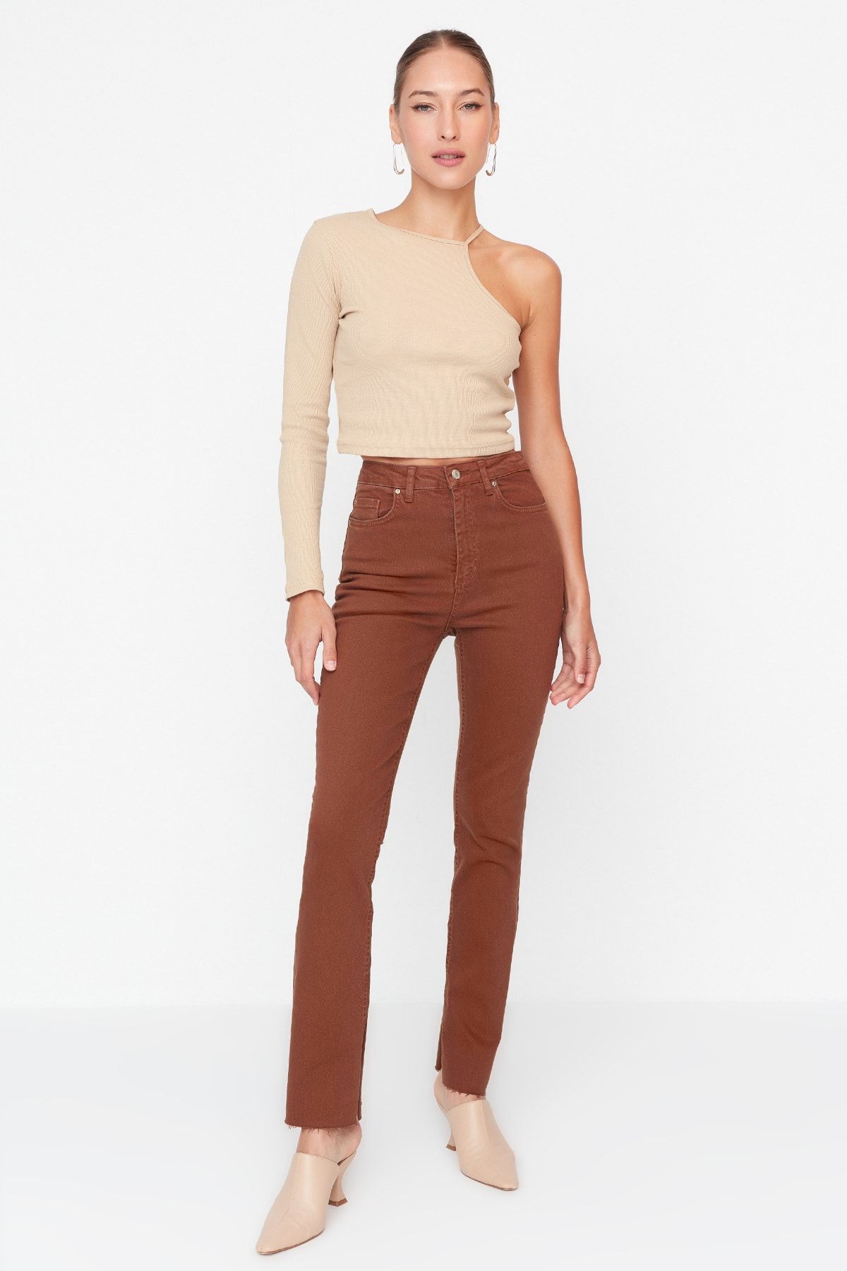 Trendyol Collection Jeans - Brown - Bootcut