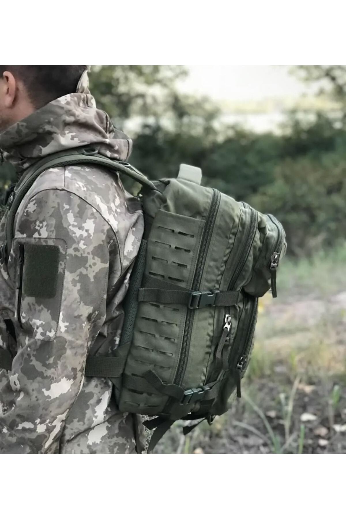 کوله پشتی زنانه خاکی KUBİLAY ASKERİ MALZEME | 6819 اورجینال - تصویر 2