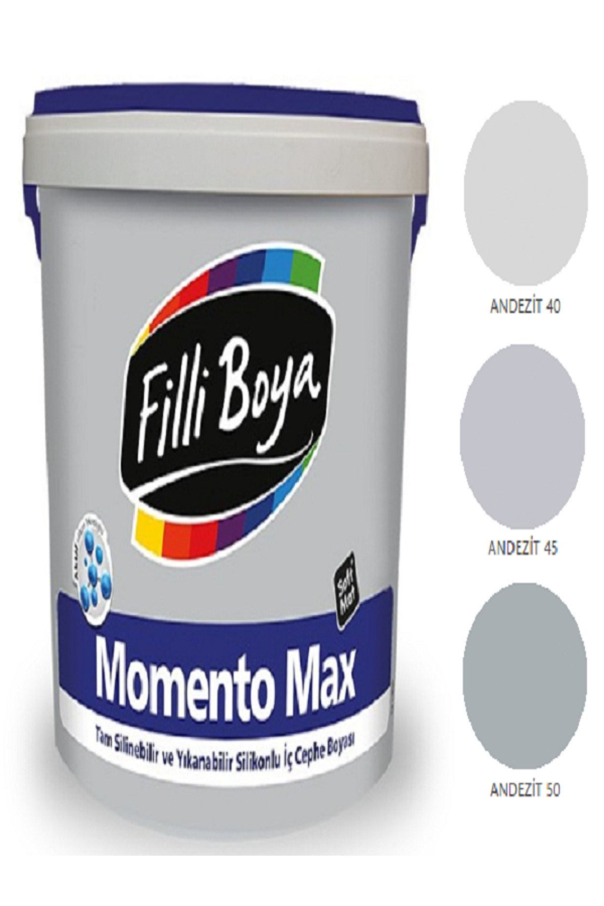 Momento Max Tam Silinebilir Yıkanabilir Silikonlu Mat Boya 2,5lt (ipeksi 35)