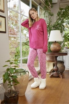 Kadın Termal Pembe Pijama Takımı PTKK30011
