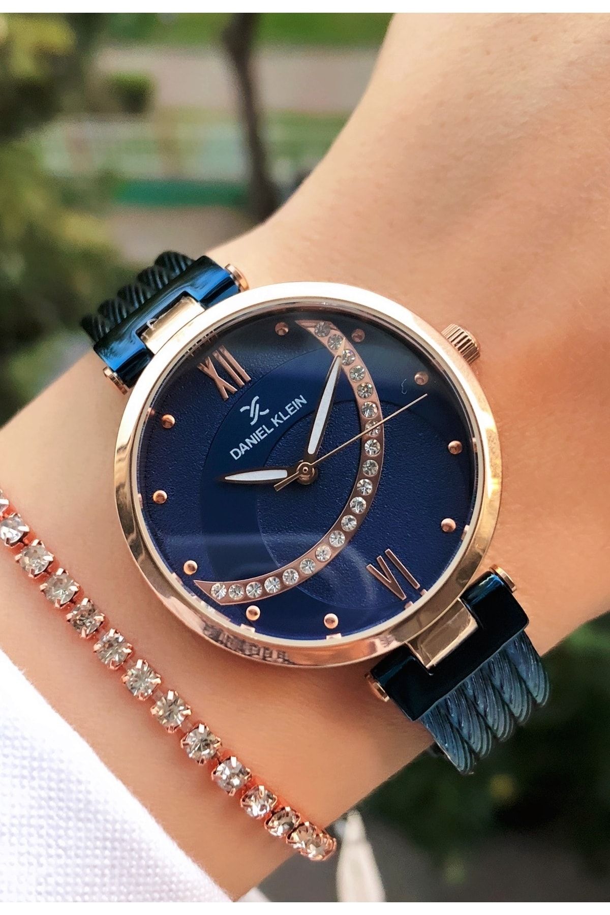 Daniel Klein Watch Dark blue Plain