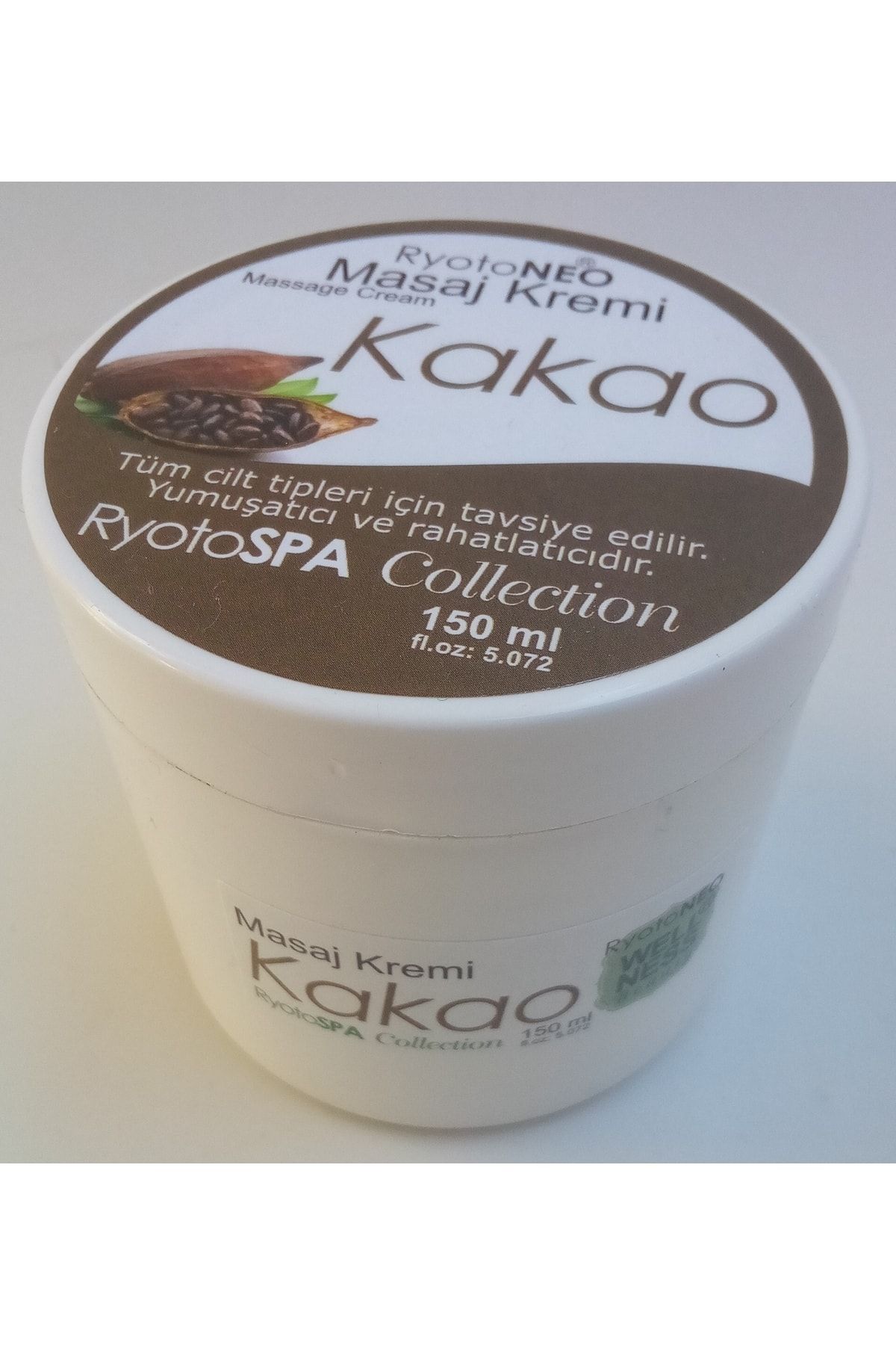 RyotoNEO Kakao Çok Amaçlı Masaj Krem %100 Doğal 150 Ml. / RyotoNEO Cocoa Multi-Purpose Massage Cream 100% Natural 150 Ml.