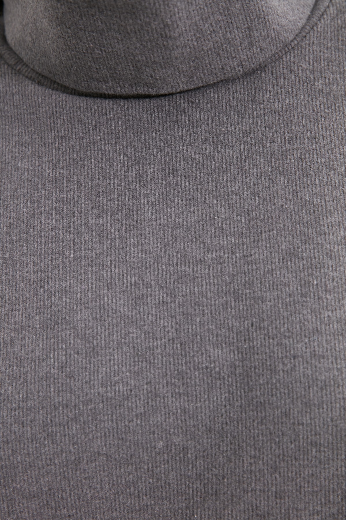 Trendyol Collection Szürke garbós műszak/egyenes mini Thessaloniki hosszú ujjú kötött ruha TWOAW20EL1110