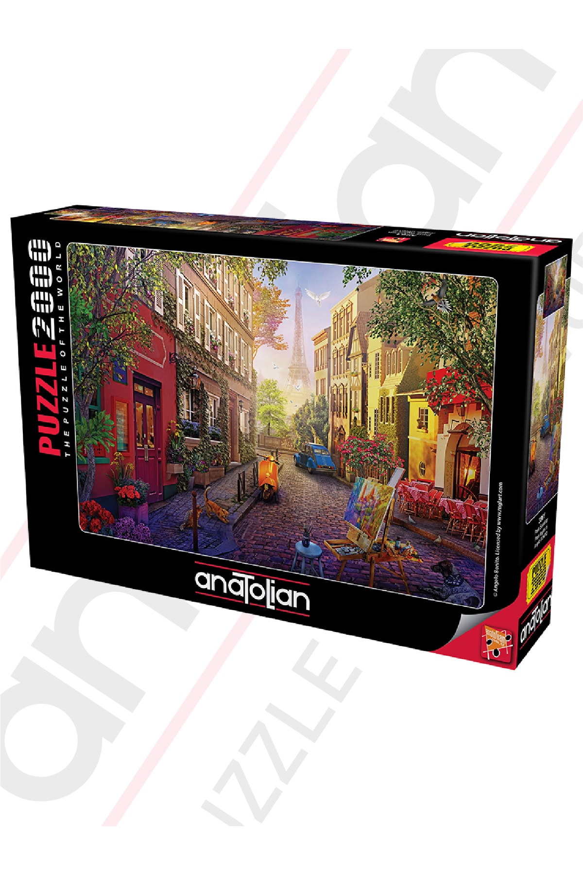 Anatolian Puzzle Anatolian 2000 Parça Puzzle / Paris Sokakları - Kod 3961