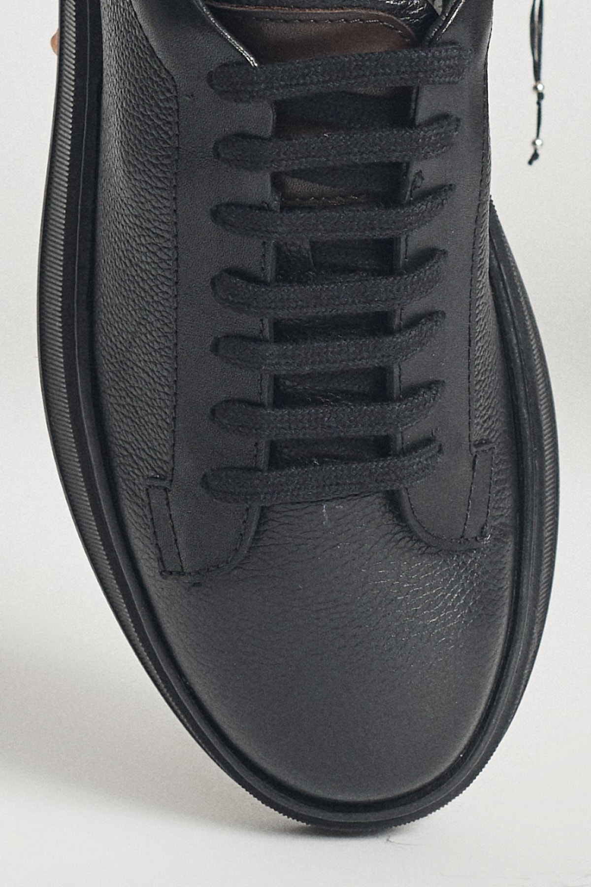 ALTINYILDIZ CLASSICS Erkek Siyah %100 Hakiki Deri Sneaker Ayakkabı ZN9131
