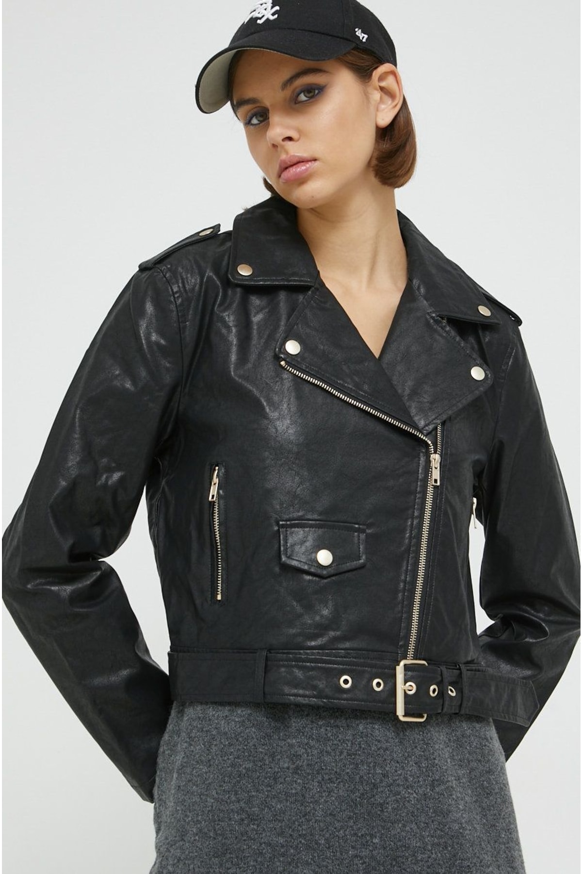 Only Kadın Deri Ceket Onlcamıla Faux Leath Bıker Jacket 15265315