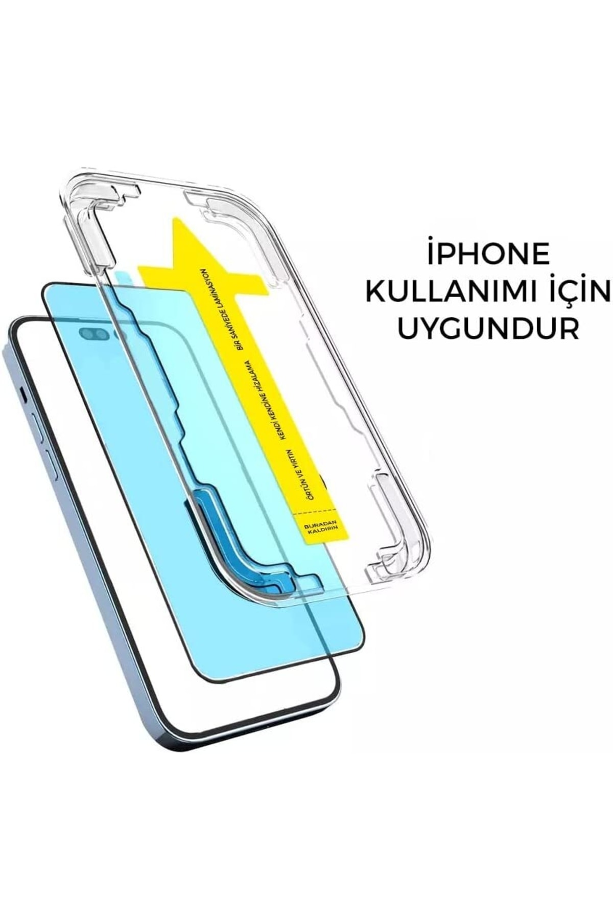 Iphone 11 Uyumlu 6d Temperli Cam Tak Kullan Ekran Koruyucu Kırılmaz Telefon Camı Kolay Kurulum 3