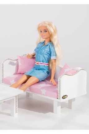 Oyuncak Ahşap Barbie Bebek Koltuk Takımı BKT-010