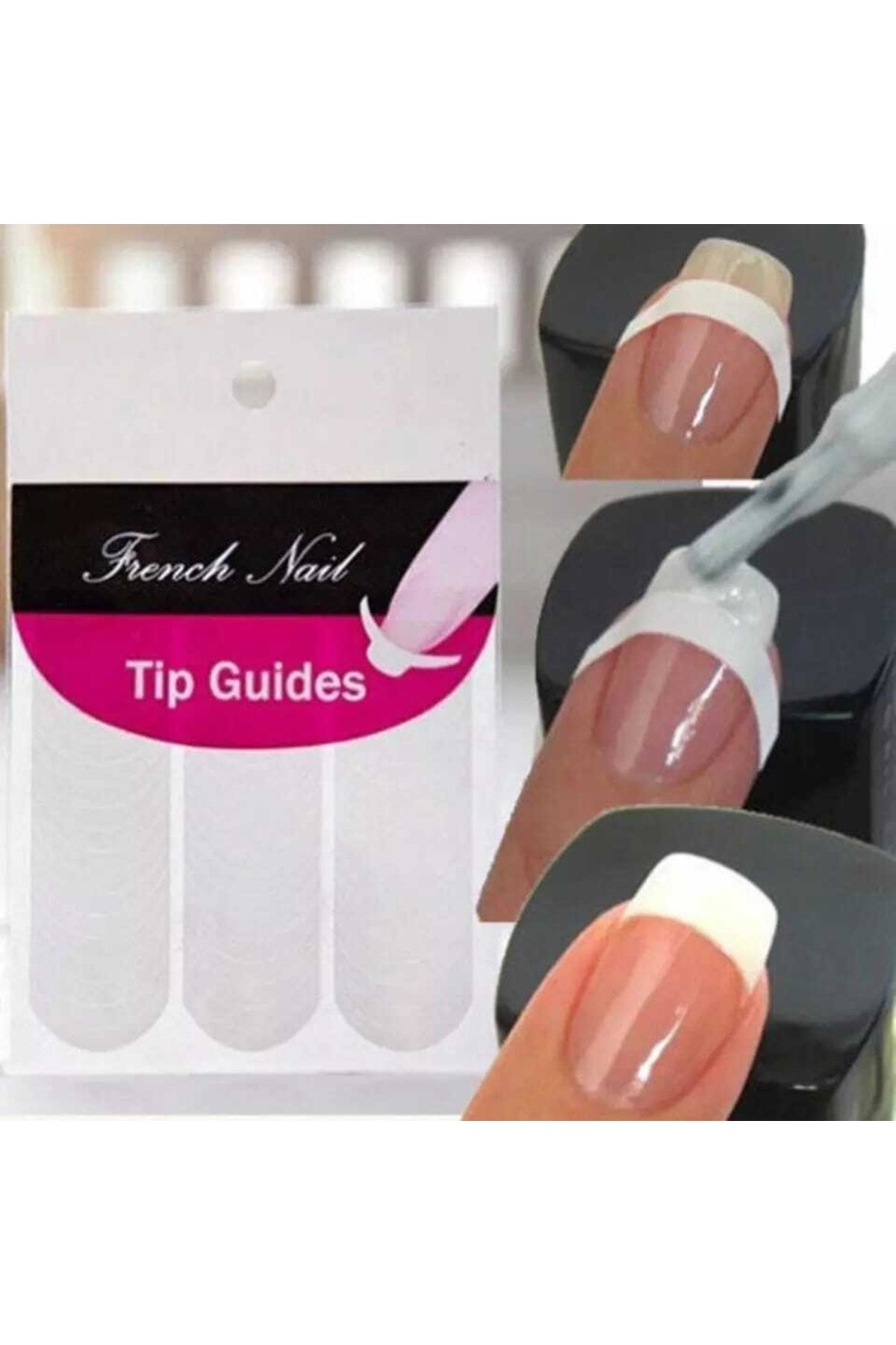 MutluBiDünya Tırnak French Sticker French Yapışkanlı Kağıdı