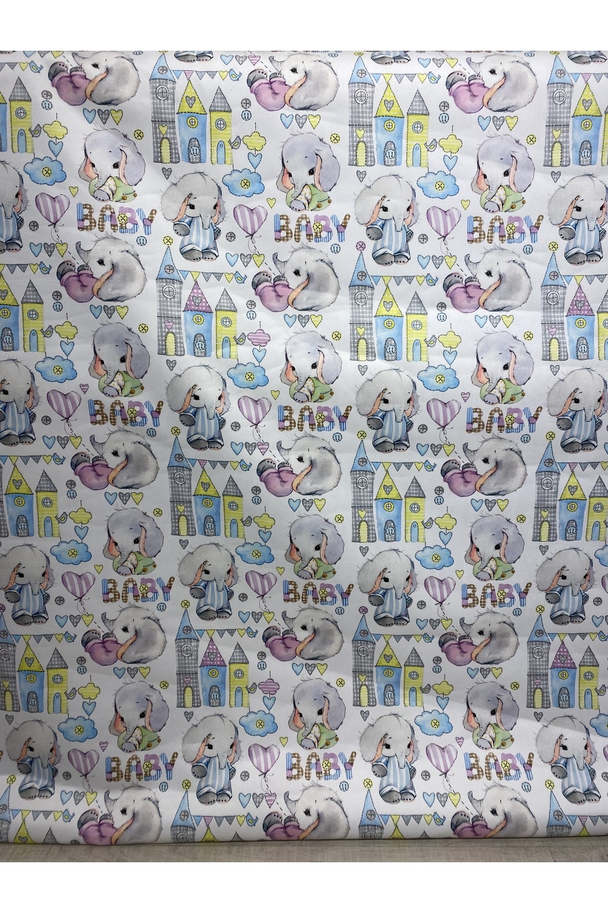 ŞEREF TEKSTİL Süet Kumaş Üstü Baby Baskı Desen fotoğrafı 3 (önizleme)